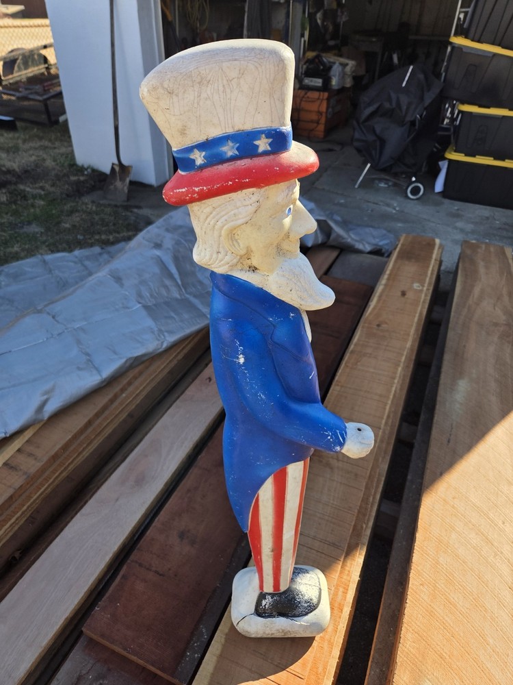 Uncle Sam Lighted Blow Mold Don Featherstone