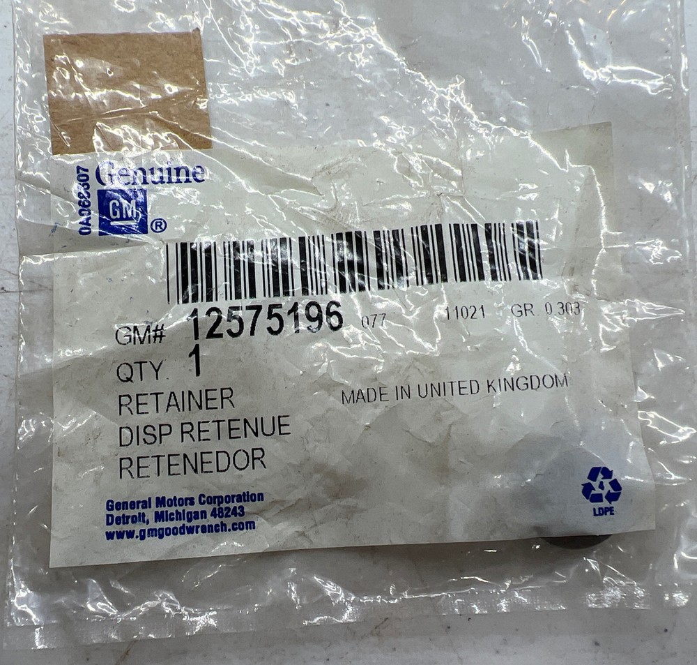 NOS GM 12575196 Valve Spring Retainer