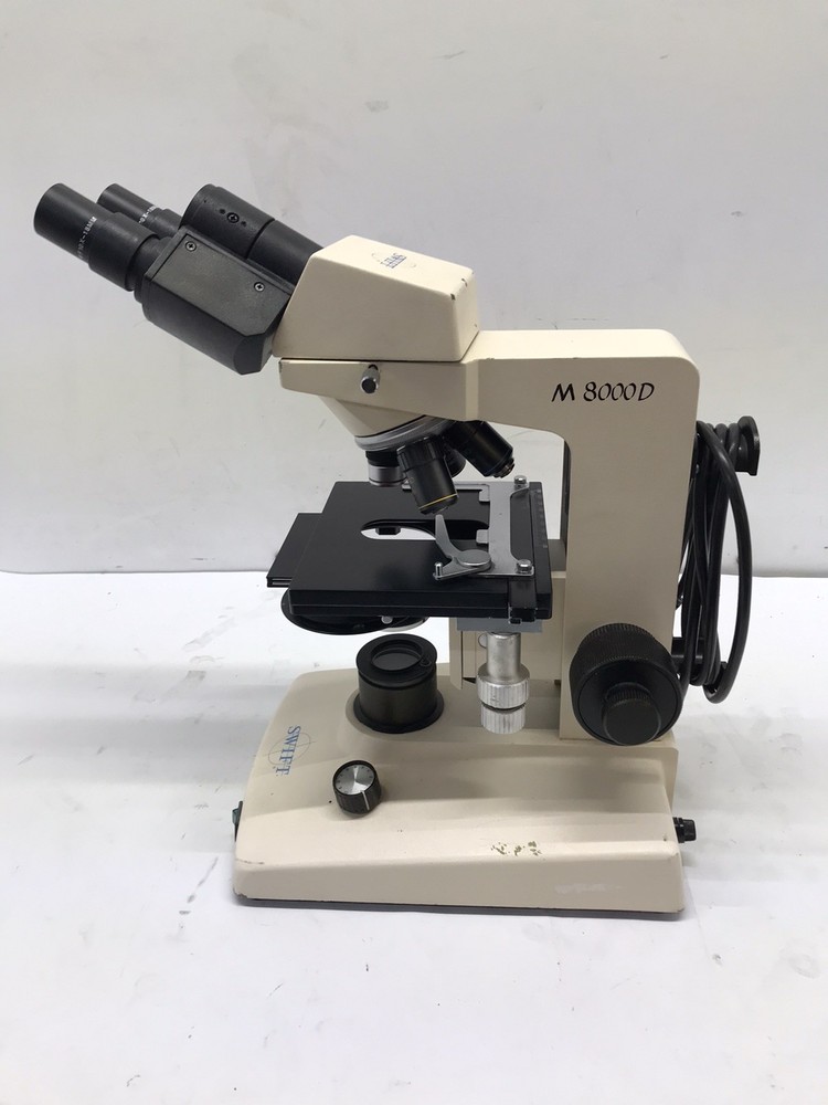 Swift M8000D Microscope Tested And Working 4 Objectives 2 Eyepieces.