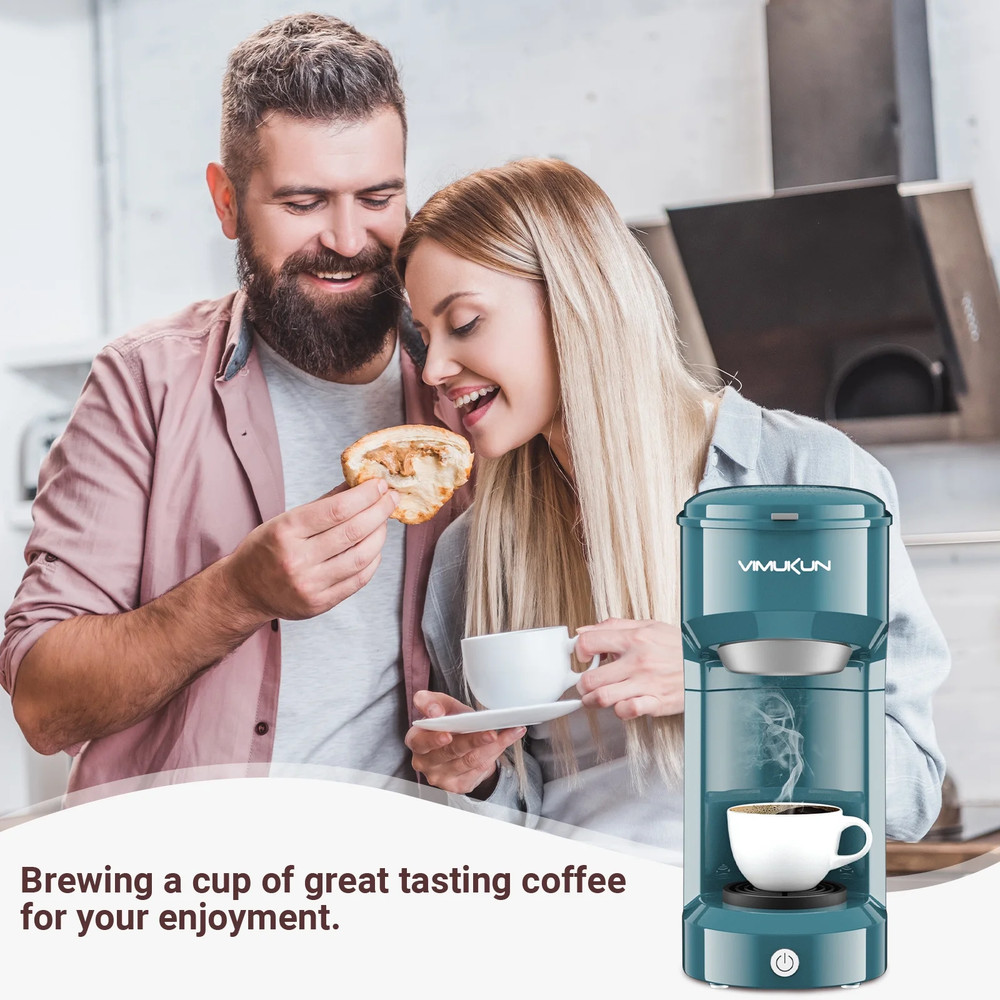 Single Serve Coffee Maker for K-Cup, Single Cup Capsule and Ground Coffee