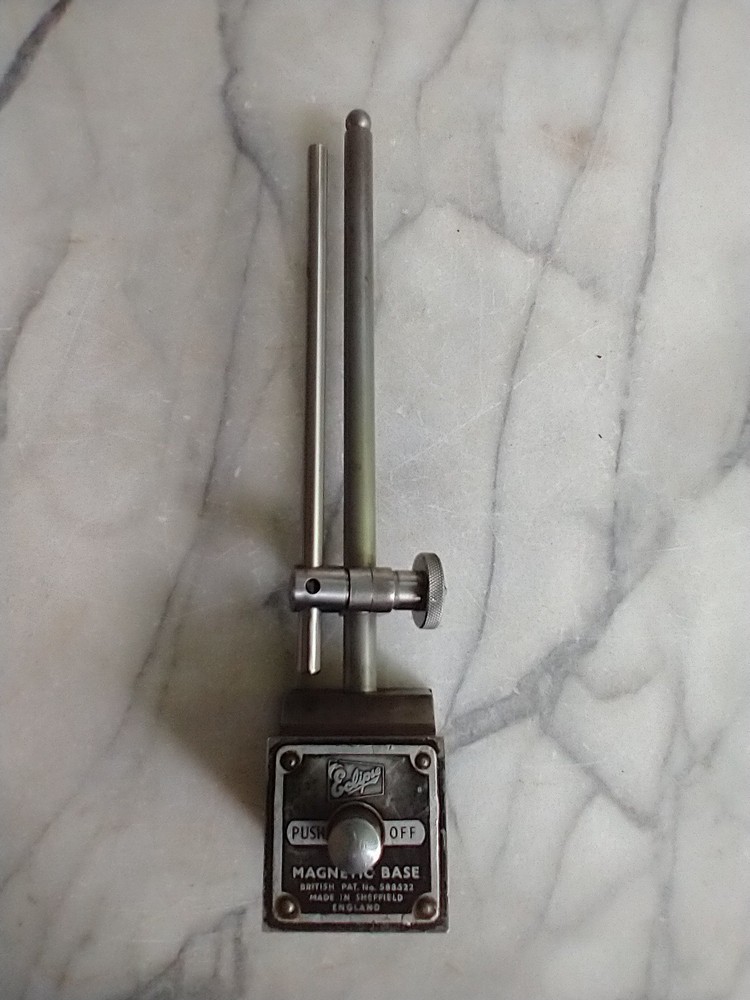 Eclipse Magnetic Base Small Stand Push Button Made In England w/ Adjustable Arm