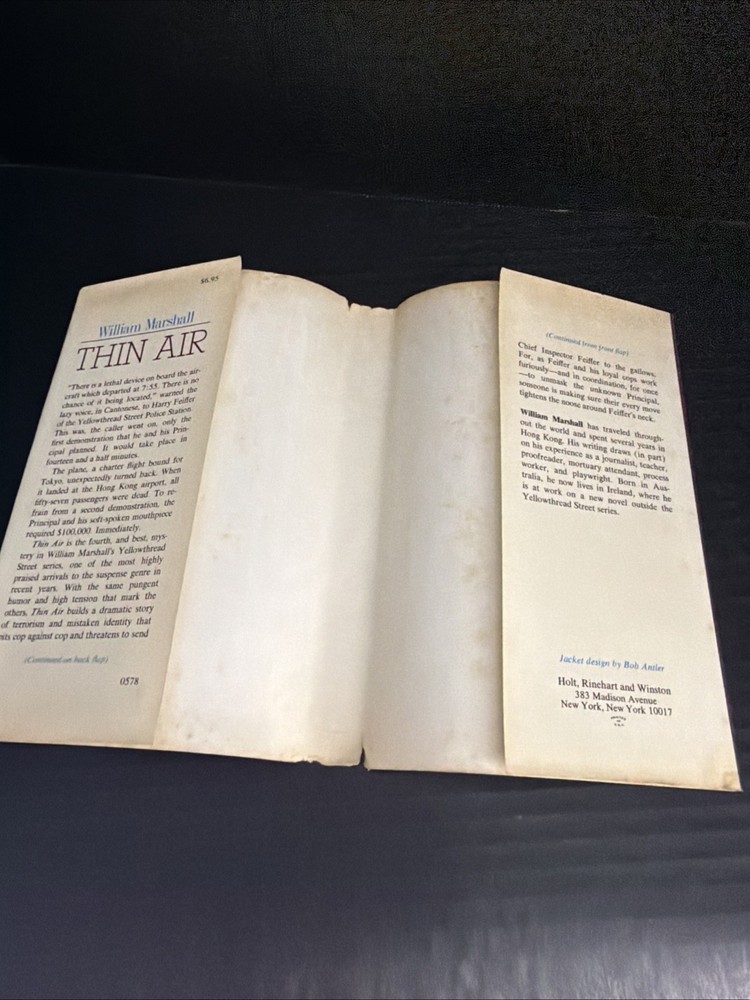 William Marshall / THIN AIR 1st Edition 1978