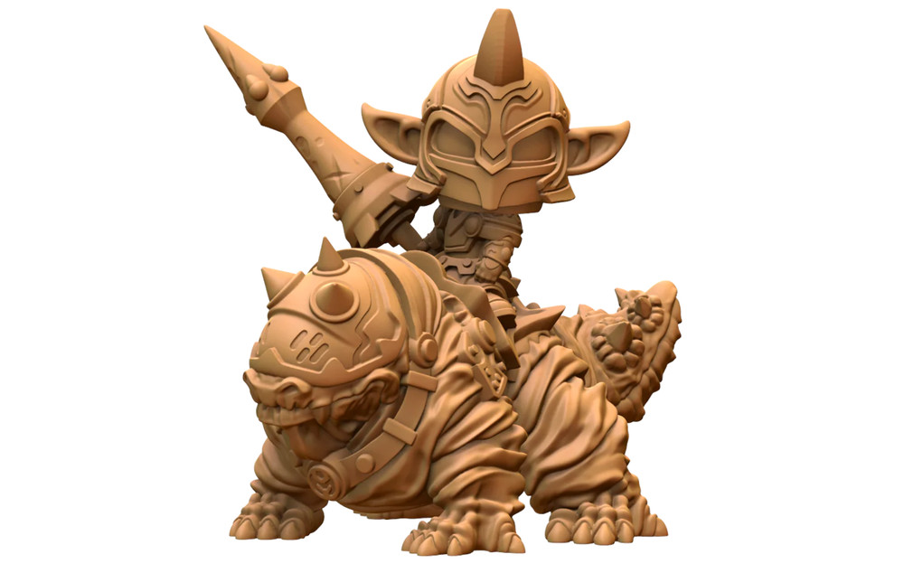 Capsule Chibi - Mounted Dark Elf