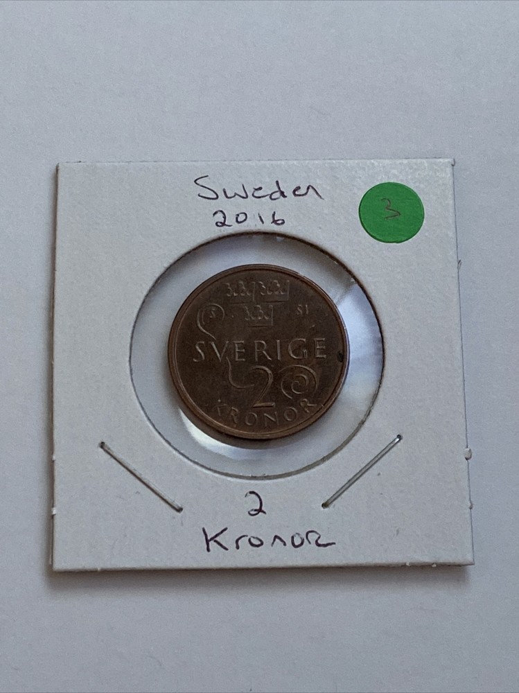 2016 Sweden 2 Kronen Coin B15