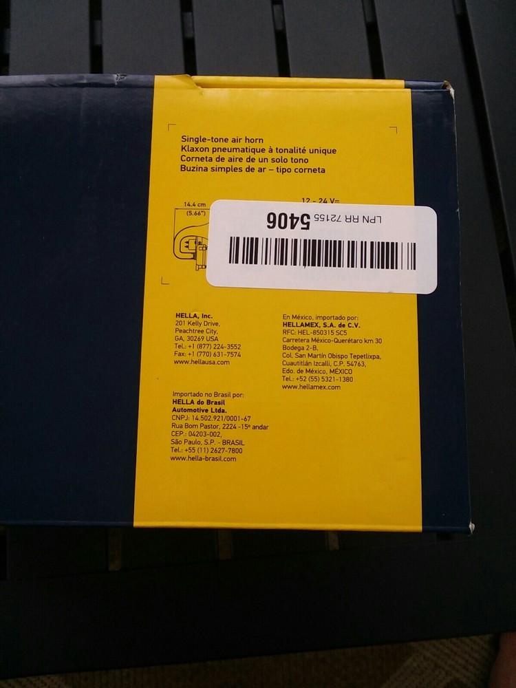 OE Replacement Horn Hella 013410011