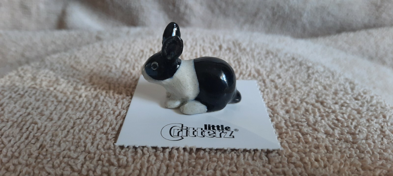 LITTLE CRITTERZ Bunny "Panda" Miniature Figurine New FREE SHIPPING LC712