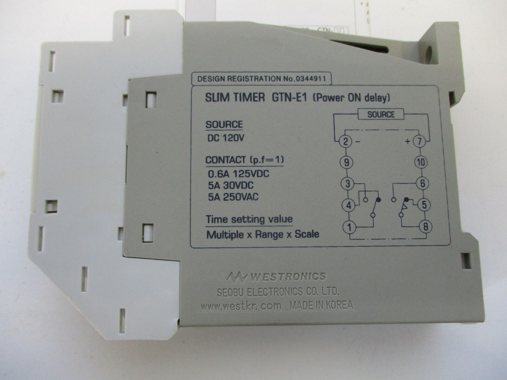 WESTRONICS ELECTRONIC MICOM TIMER SLIM TYPE GTN-E1 DC120V