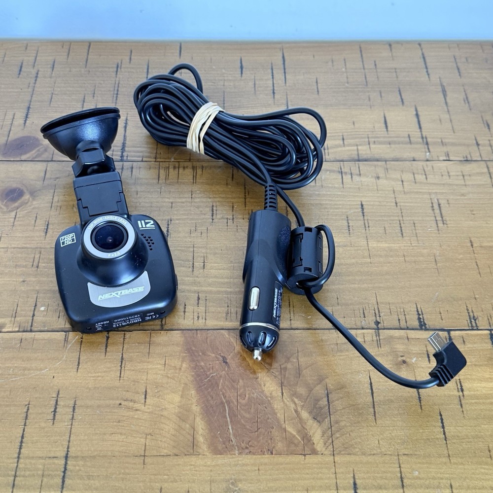 Next Base 112 Dashcam HD 720p USB Micro SD Needed NBDVR112 Black Tested Working