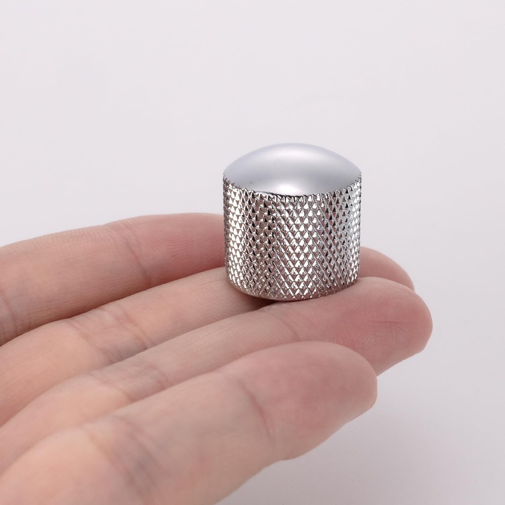 4Pcs Metal Guitar Knobs Volume Tone Control Knob Dome Tone Knobs