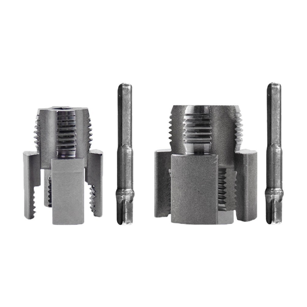 2pcs Integrated Internal & External Pipe Threading-Tool, PVC Pipe Threader Kit ~