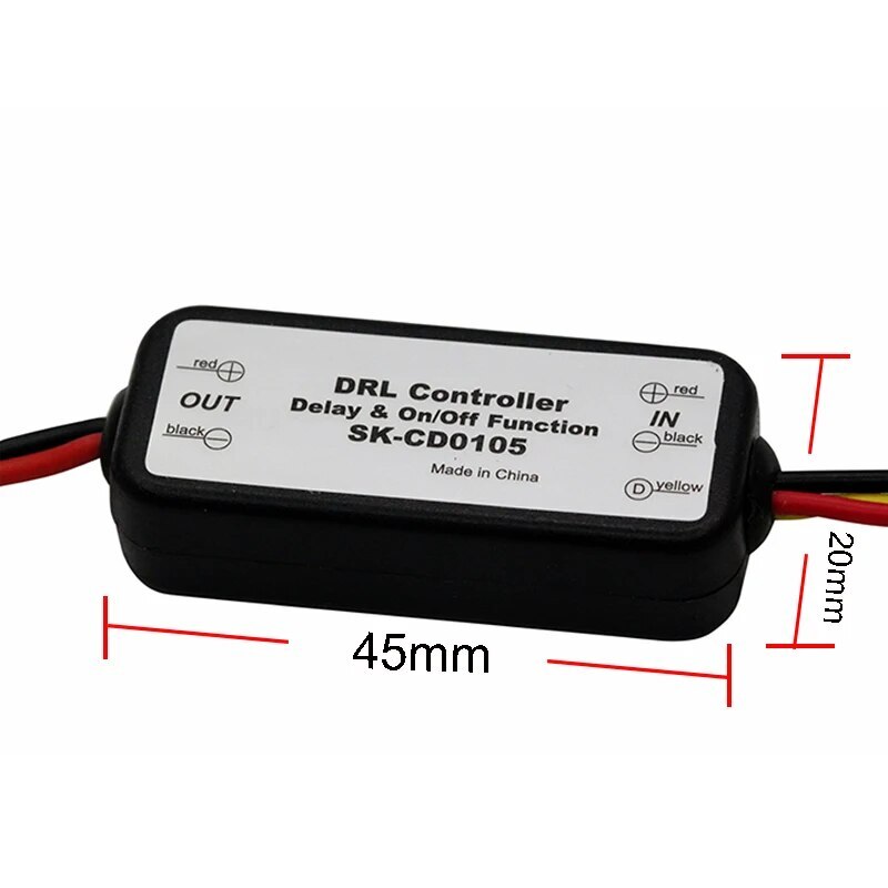 Car Daytime Running Lights Controller Module DRL Automatic Switch On/Off Relay