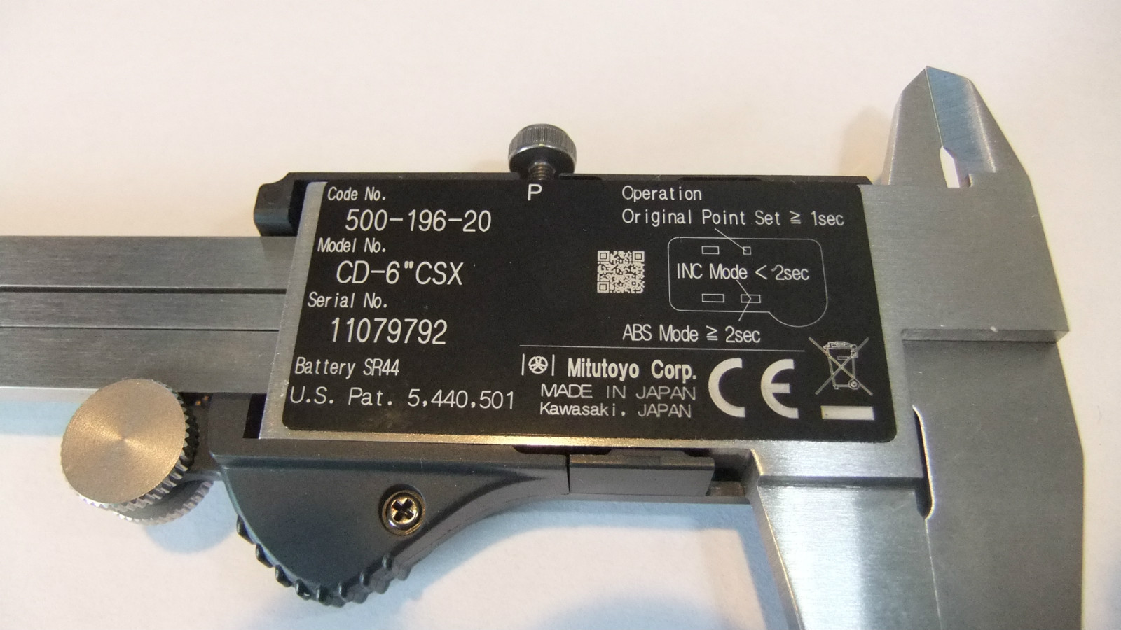 #2 Genuine Mitutoyo Caliper Replacement Battery Cover Lid 05SAA405