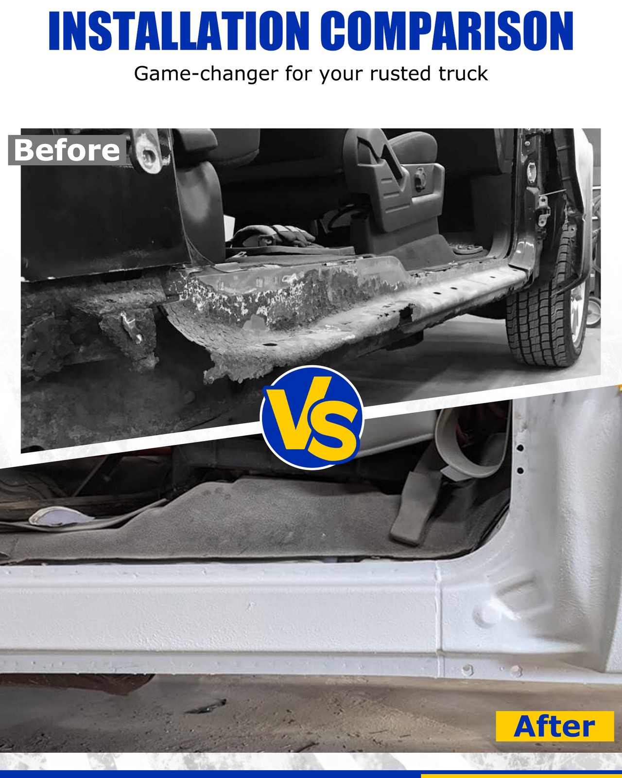 1999-2017 Ford Super Duty Crew Cab rocker panels and cab corners