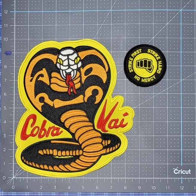 Cobra Kai Uniform Patch Set (2) Karate Kid Jacket & Chest Logo