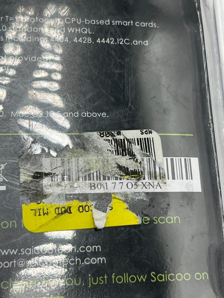 SAICOO DOD USB Common Access CAC Smart Card Reader for Windows 32/64bit