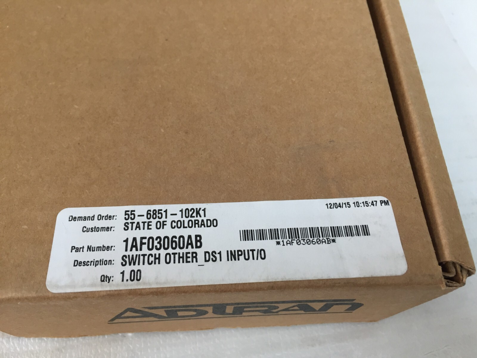 New Adtran MX2800 50FT 64 Pin Amp To Wire PNCHDWN Cable 1200287L5 1AF03060AB