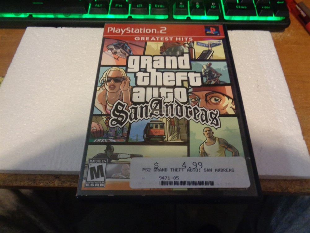 Play Station 2 Computer Program Grand Theft Auto San And (NOT TESTED) (BOX#PIKE)