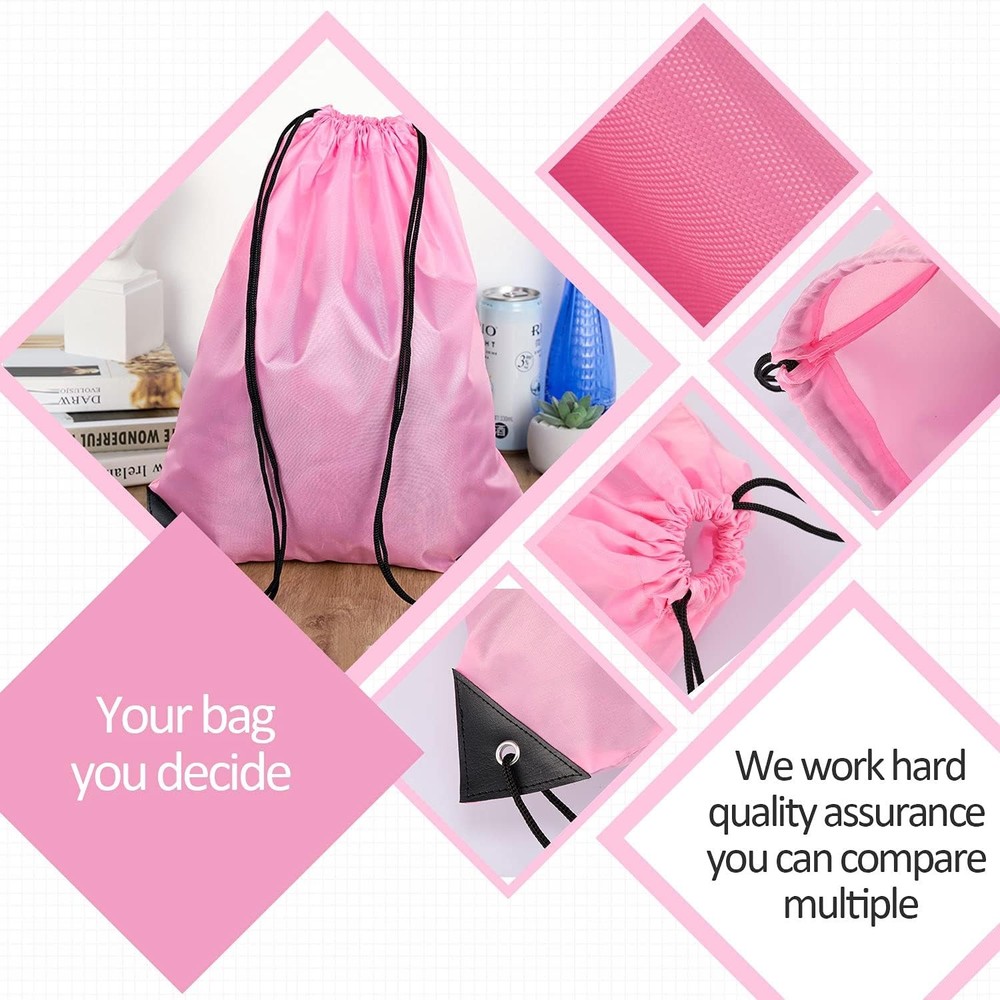 Shappy 80 Pack Drawstring Backpack Bulk Bags with 20 Colors...