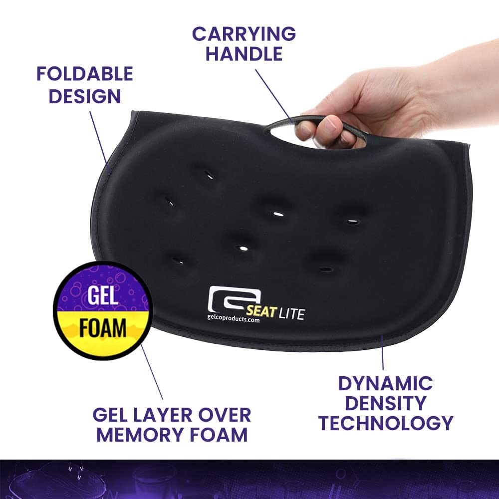 LITE Travel Foam Cushion | Back Pain, Sciatica, Pressure | Relieves Tailbone ...