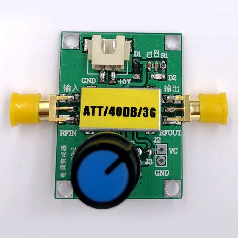 RF Attenuator Module 0.5-3GHZ Digital ESC Attenuator 40DB Dynamic Range 0-5V