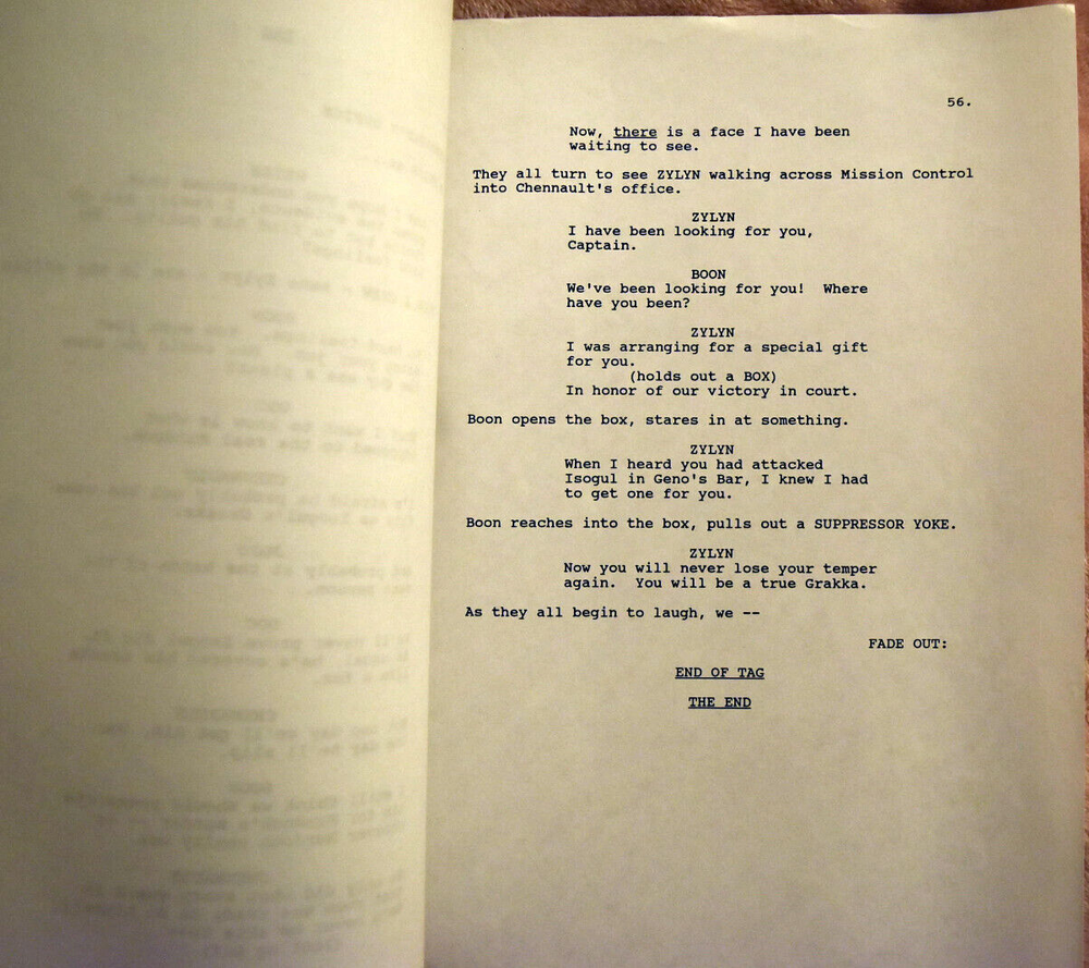1992 Original Space Rangers " The Trial " First Draft 10/20/92 Script