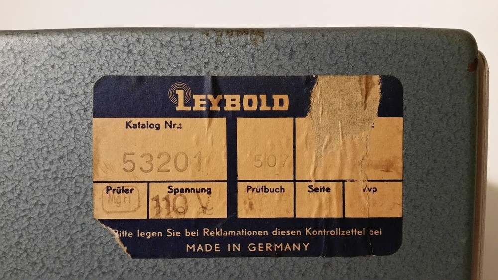 Leybold 532 01 Baur 1 High Current Amplifier