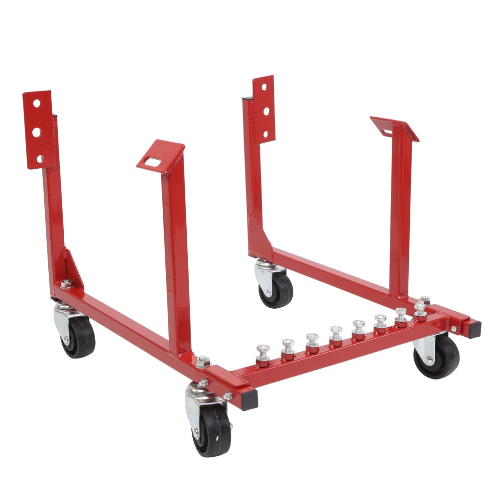 For Chevy Small/Big Block - 1000LB Engine Cradle Stand, Red