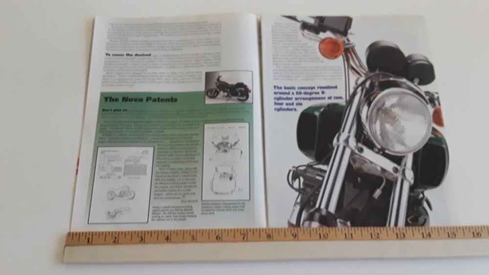 HARLEY DAVIDSON V4 NOVA CONCEPT MOTORCYCLE ORIGINAL 2002 ARTICLE