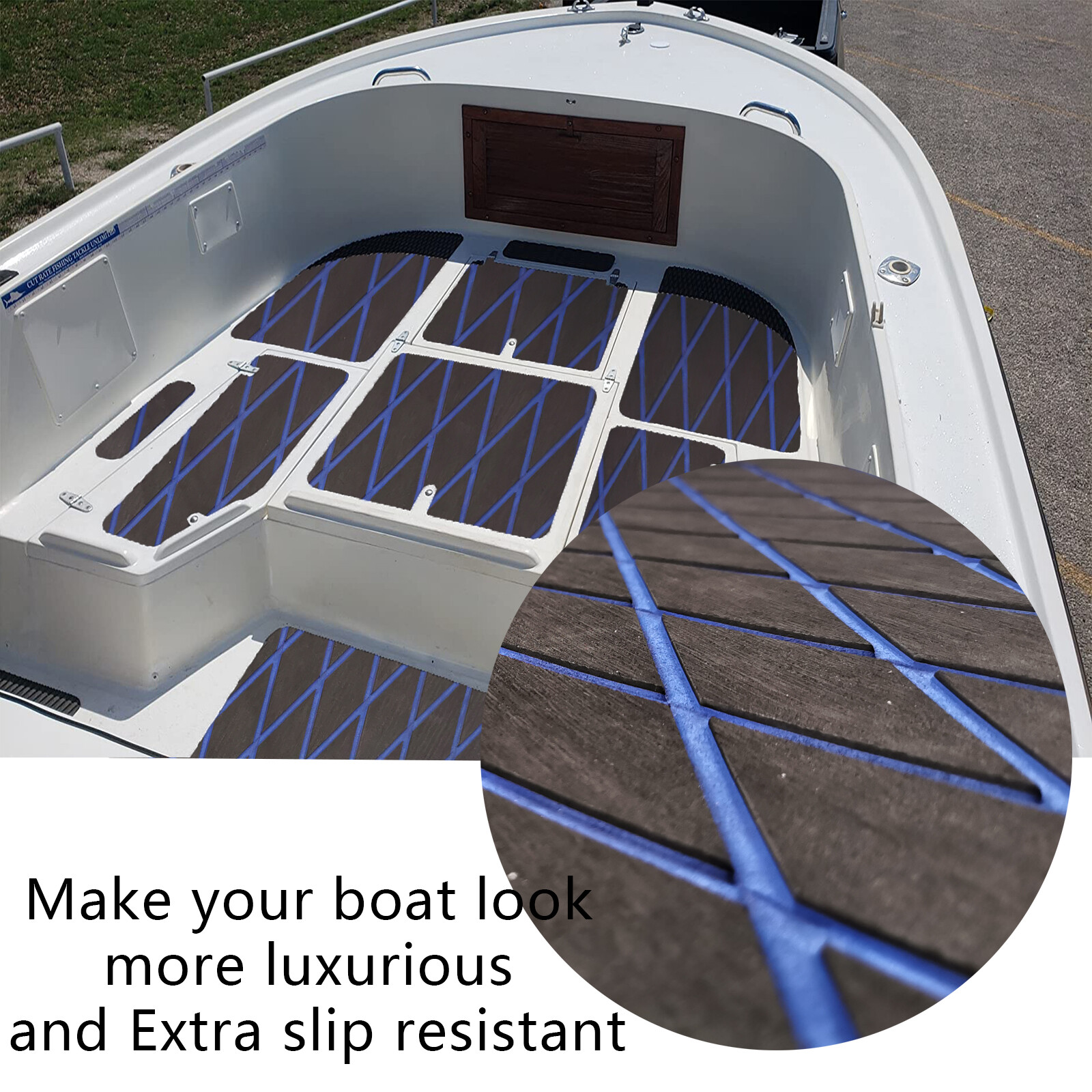 Diamond Type EVA Foam Boat Flooring Sheet Mat Nonslip Marine Sea Decking Carpet