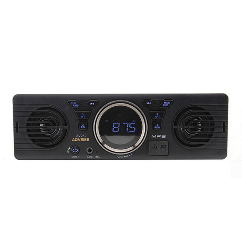 AV252B 12V Car Cadio Stereo Bluetooth MP3/ WMA Single 1 Din USB TF FM