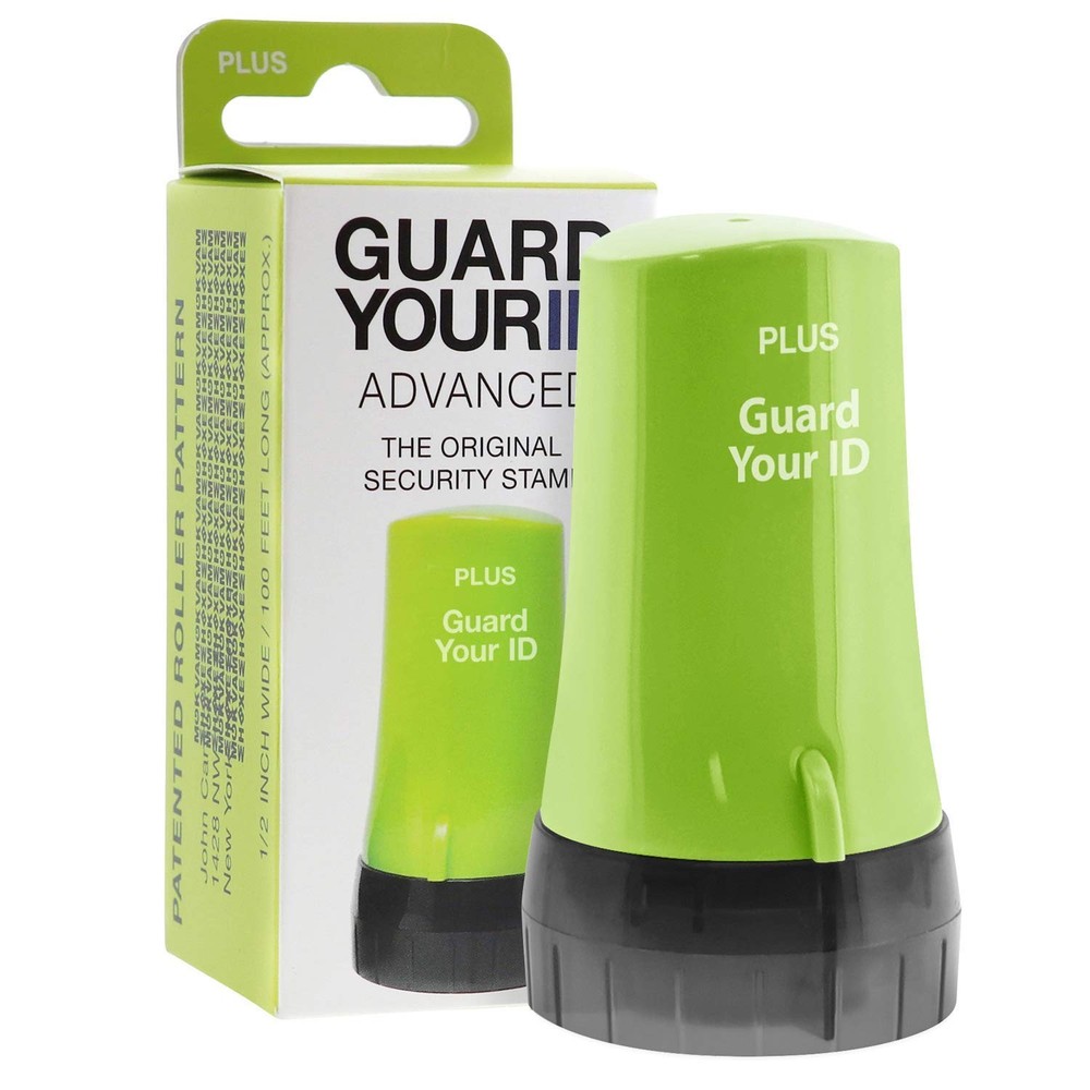 Guard Your ID ADVANCED Roller Identity Theft Prevention Security Stamp GREEN