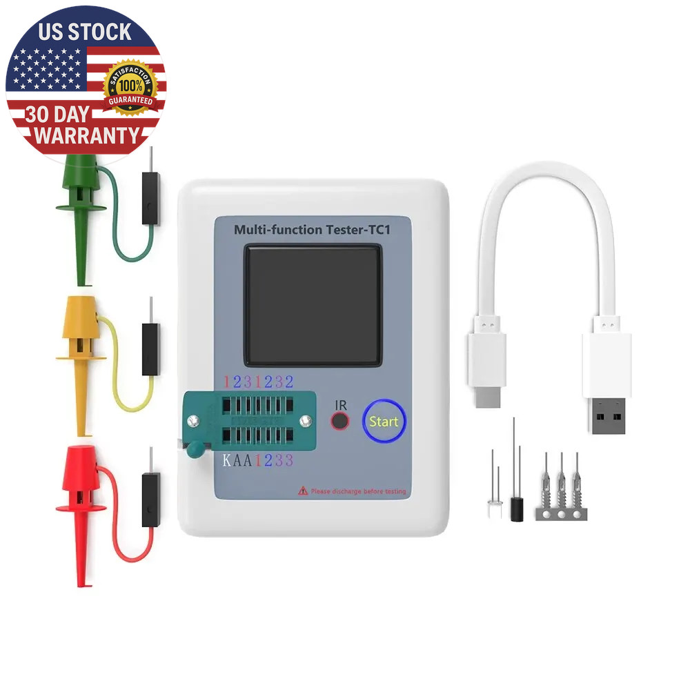 LCR TC1 1.8 Inch TFT LCD Display Multimeter Transistor Tester Diode Triode Capac