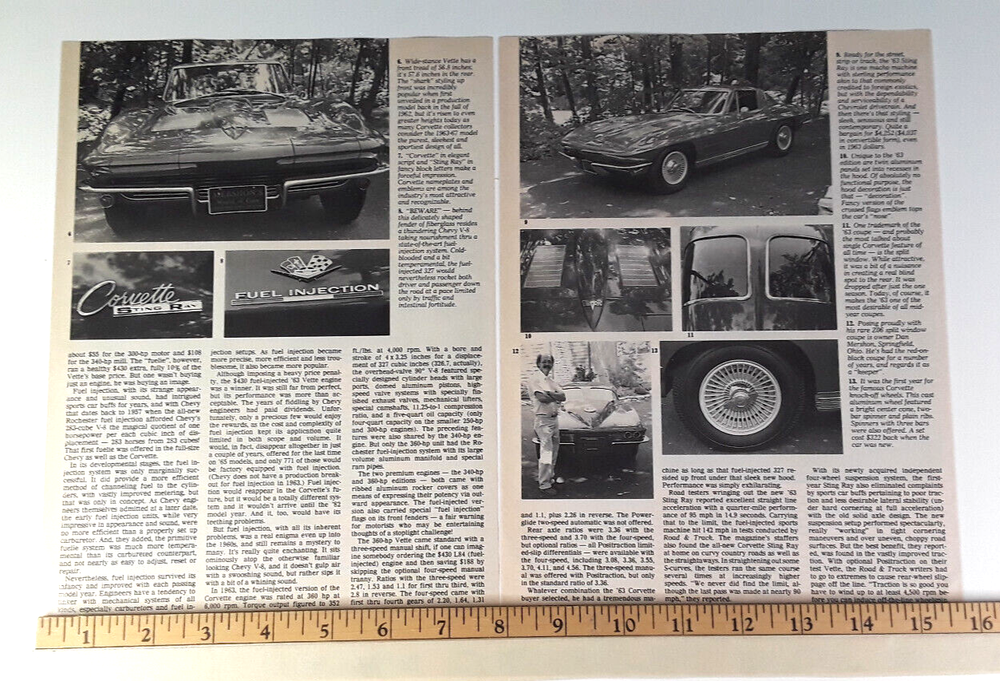 1963 CORVETTE Z06 ORIGINAL 1988 ARTICLE