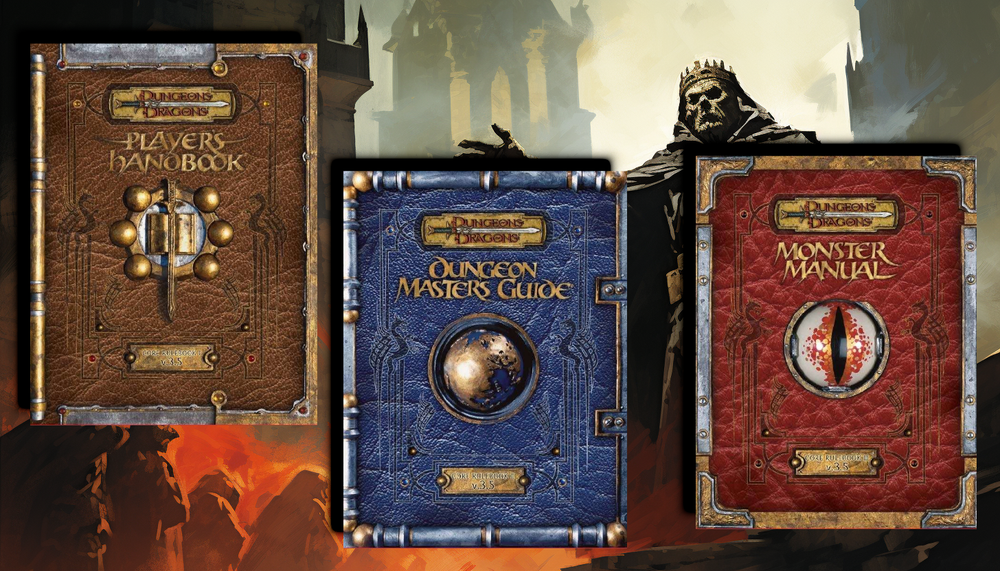 3.5 CORE RULES BUNDLE! Dungeon Masters Guide Players Handbook Monster Manual