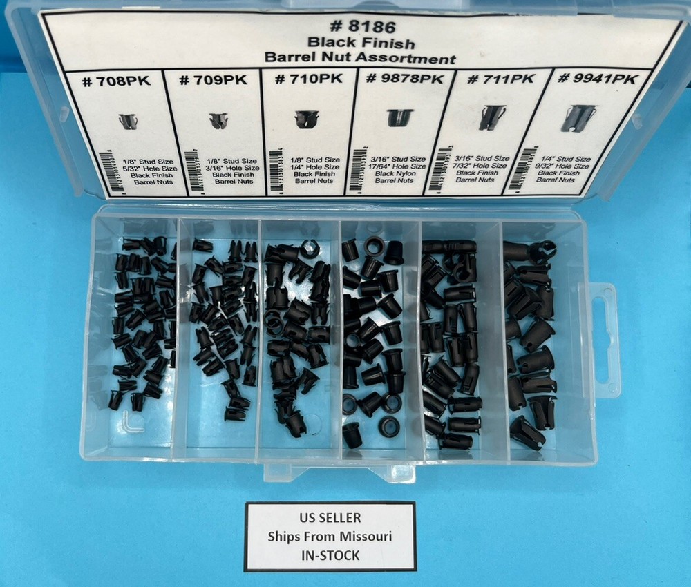 160 PIECE Barrel Nut Assortment for GM Mopar Ford