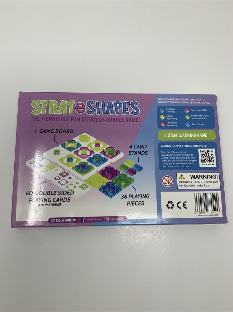 Strat E Shapes Strategy Shape Game Pattern Logic Thinking STEM Turn Taking 8+
