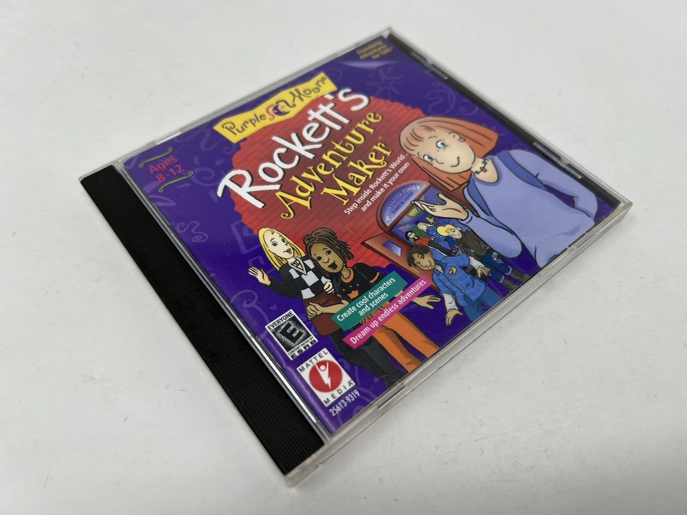 Purple Moon Rockett's Adventure Maker  PC CD Windows Mac