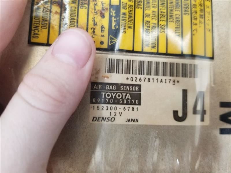 05 2005 LEXUS LS430 SRS RESTRAINT CONTROL MODULE 8917050170