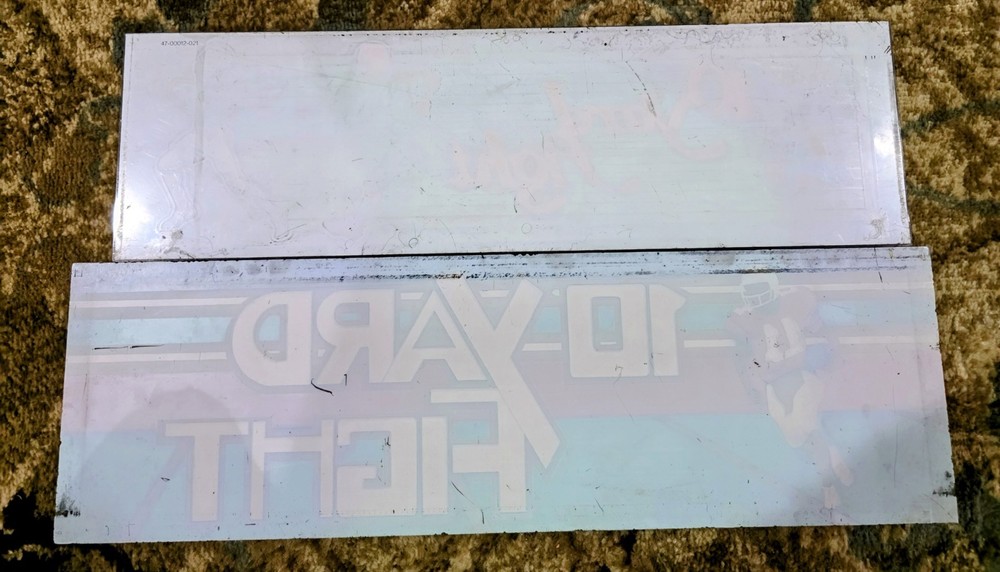 10 Yard Fight Plexiglass Arcade Marquee Bundle