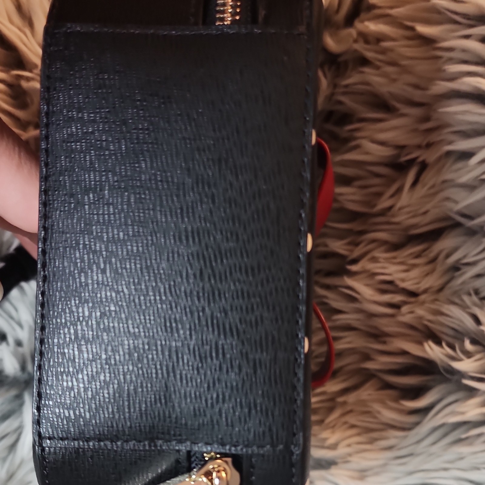 Kate Spade Disney Minnie Mouse Polka Dot Crossbody Black White Red Bow Medium