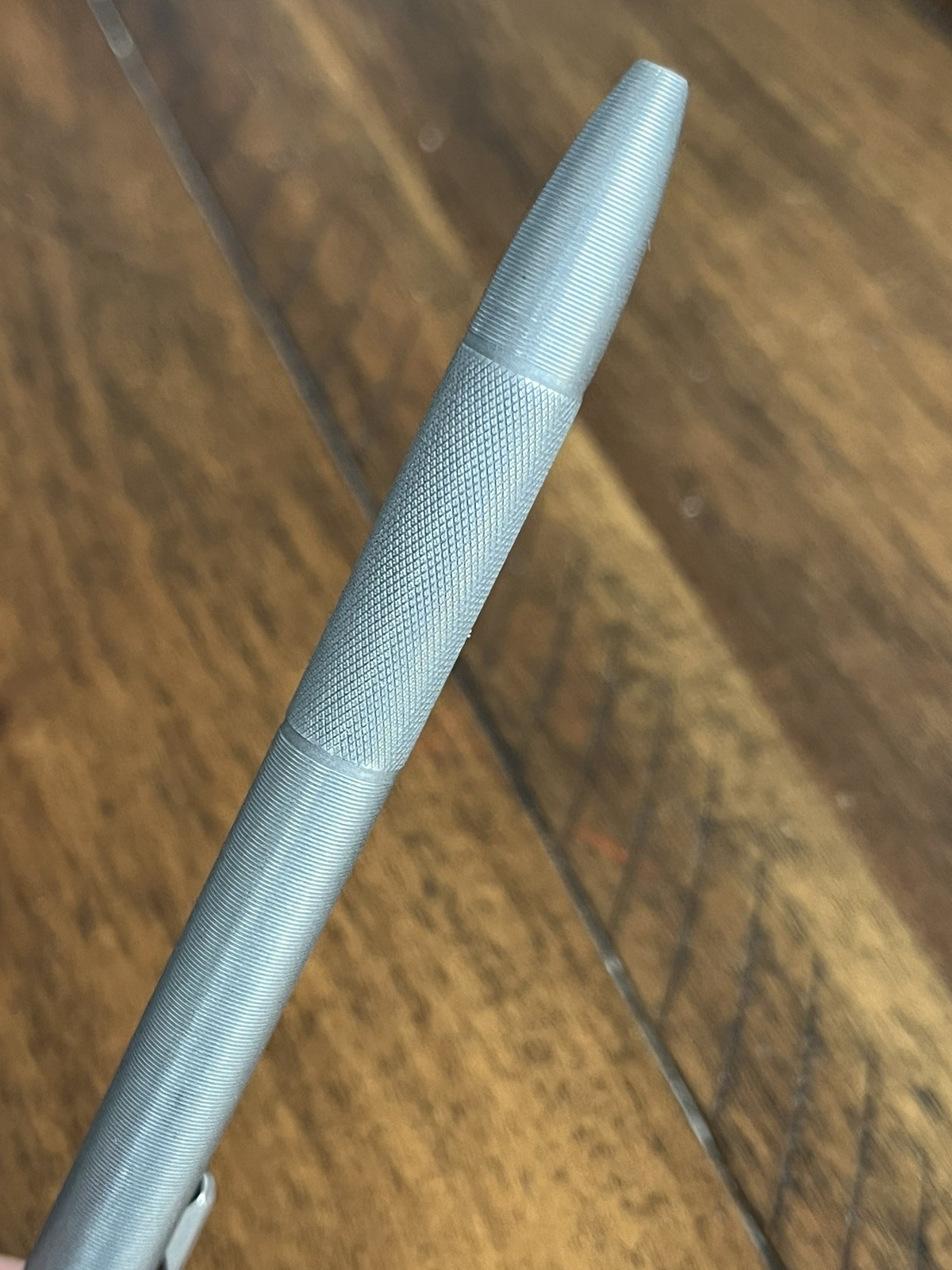 Tactile Turn Carryology Edition Slim Stonewash Titanium Bolt Action Pen Long