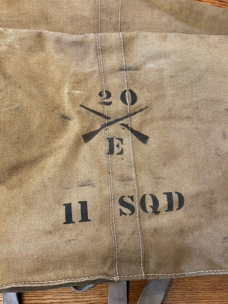 WW1 Unit Marked Canvas Squad Bag