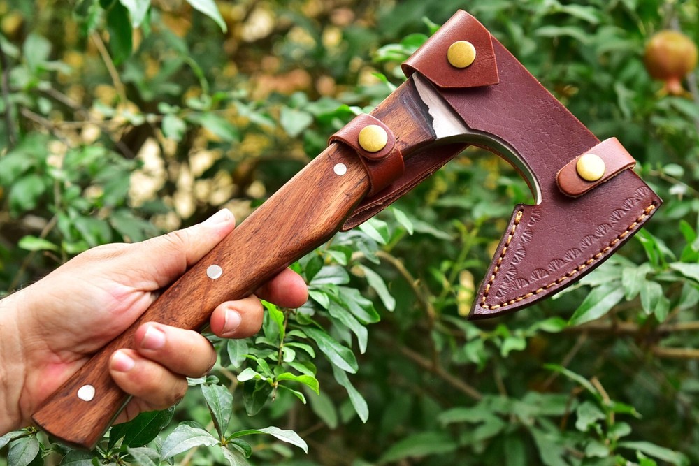 13" Tactical Tomahawk Throwing Hatchet Axe Fixed Blade Survival Knife Camping