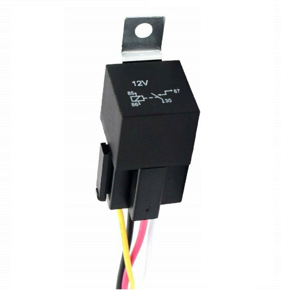 Relay Wire Harness 30A 9006 HB4 Fog Light Connector Ceramic Socket Halogen Plug