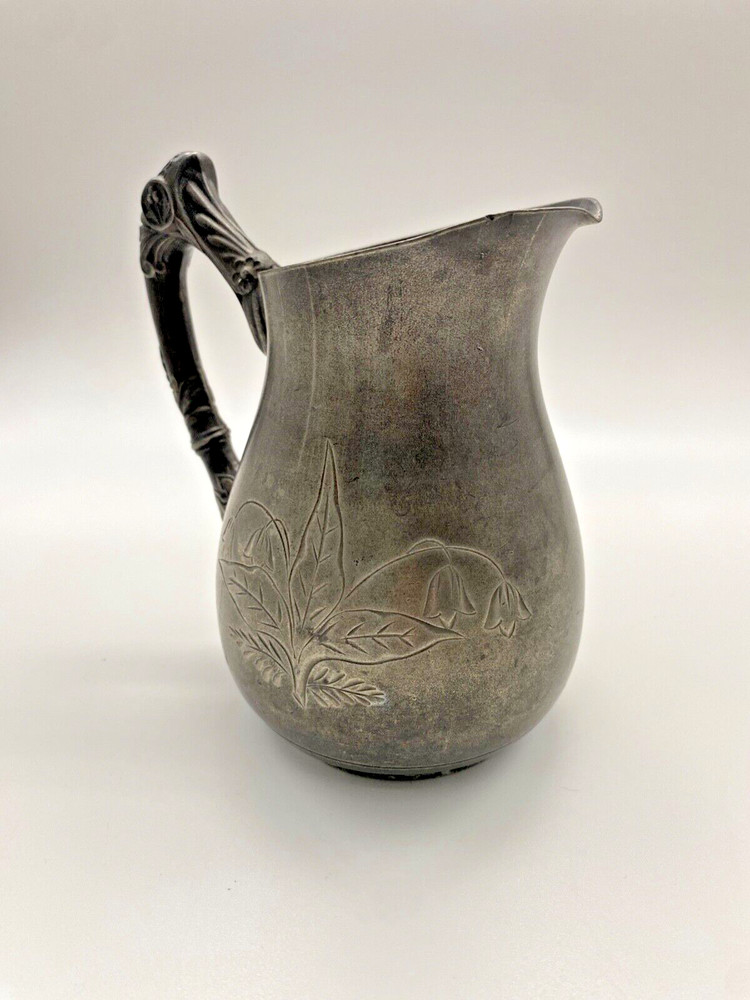 Vintage Imperial Silverware Co. triple plated small pitcher - heavy patina.  5"H