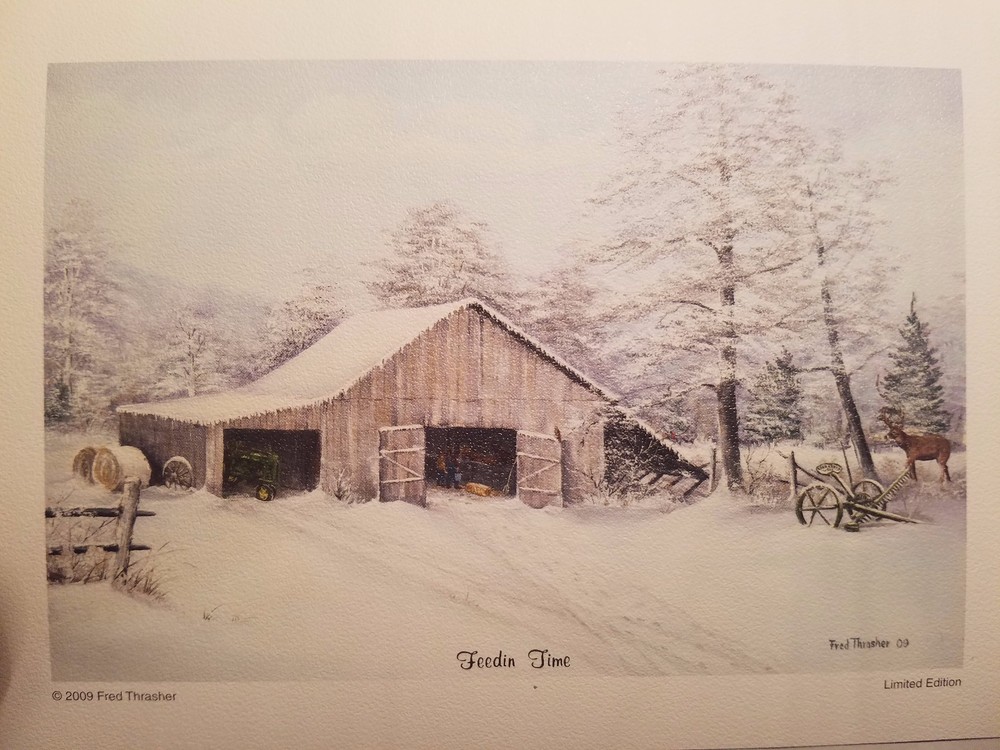 Feedin Time by Fred Thrasher    5 x 7