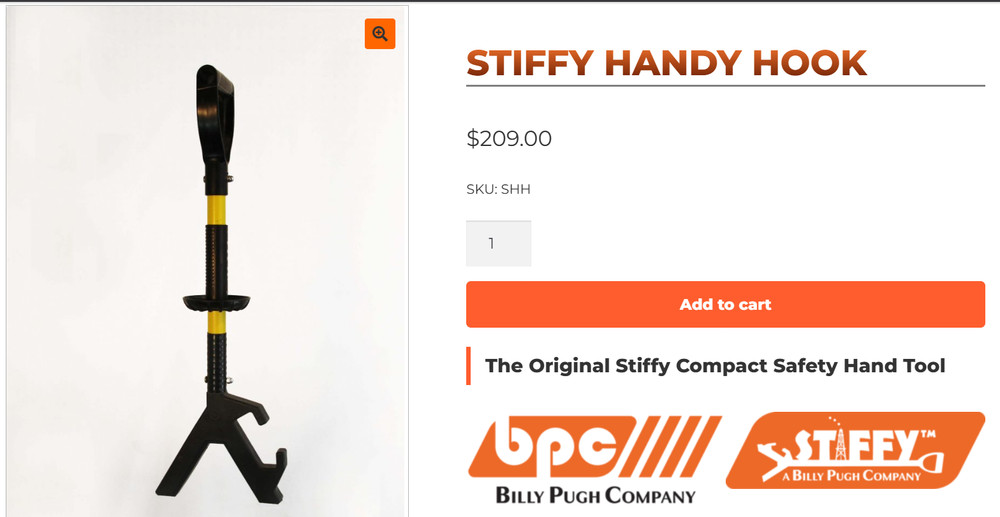 Stiffy Handy Hook Hand Tools Yellow Push / Pull Tool