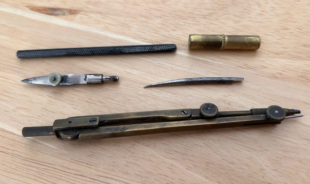 Compass Drawings Set - Vintage