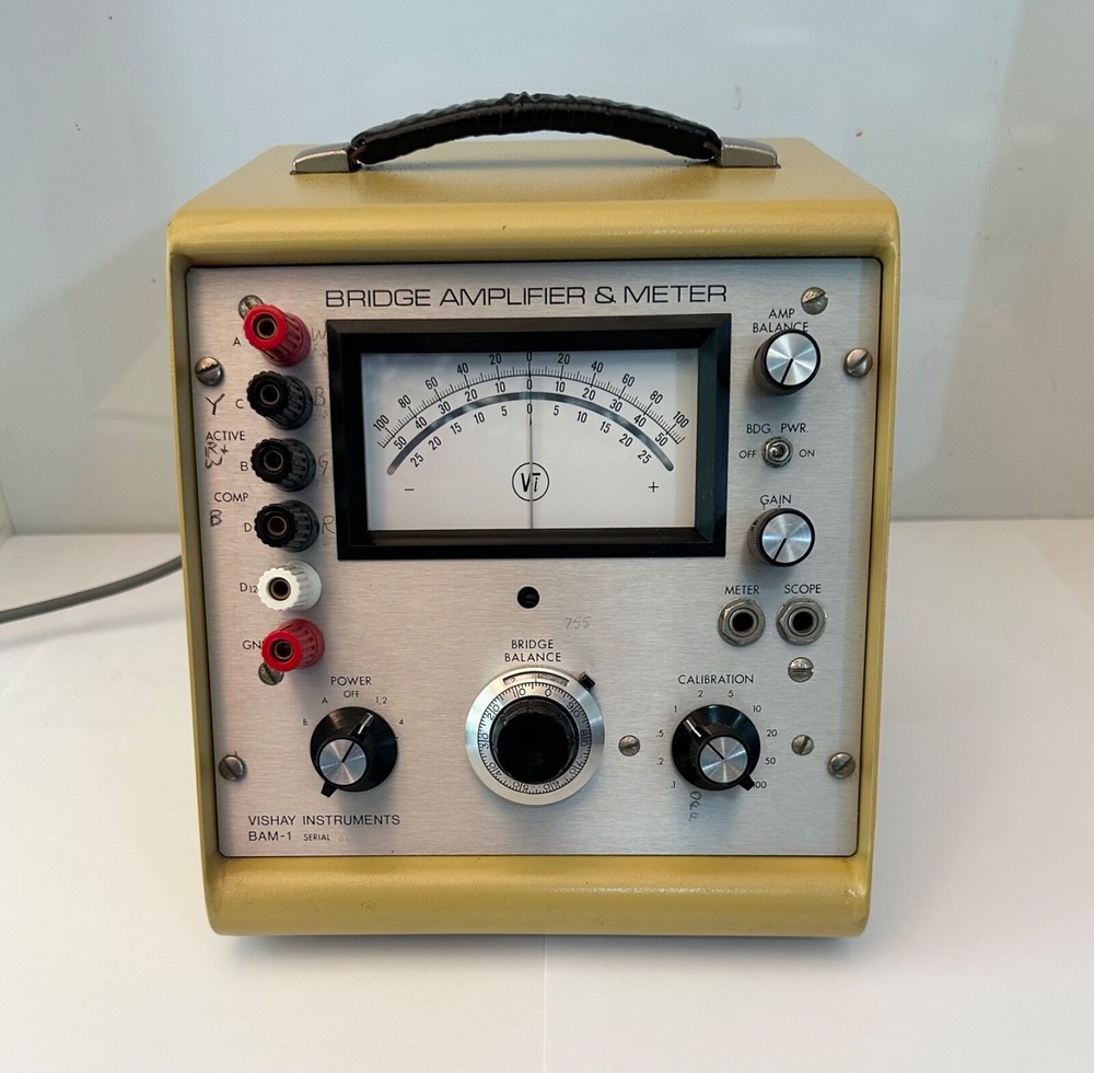 Vishay Instruments BAM-1 Bridge Amplifier/Meter – RCA Astro Space Lab