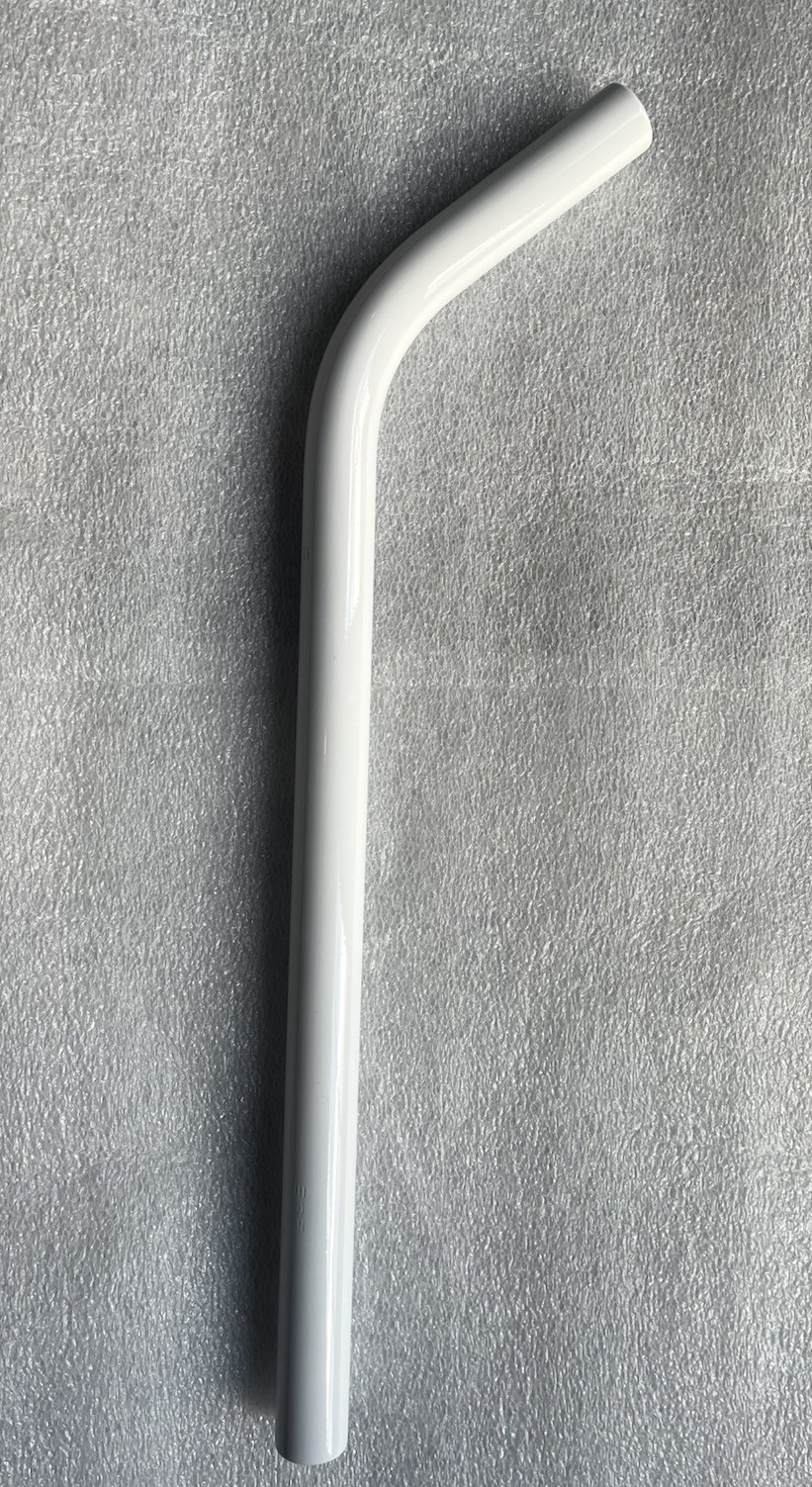 OLD SCHOOL BMX NITTO LAID BACK SEAT POST 4130 22.2mm 7/8" x 18" WHITE GT STYLE